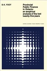 Book cover of Provincial Public Finance in Ontario by Foot, David, K.