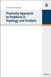 Book cover of Proximity Approach to Problems in Topology and Analysis by Somashekhar Naimpally