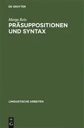 Book cover of Präsuppositionen und Syntax by Unknown