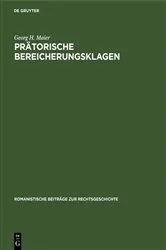 Book cover of Prätorische Bereicherungsklagen by Unknown