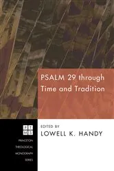 Book cover of Psalm 29 through Time and Tradition by Unknown