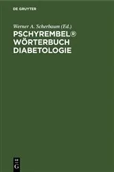 Book cover of Pschyrembel® Wörterbuch Diabetologie by Unknown