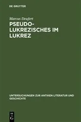 Book cover of Pseudo-Lukrezisches im Lukrez by Marcus Deufert