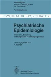 Book cover of Psychiatrische Epidemiologie by H. Häfner