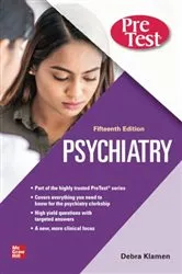 Book cover of Psychiatry PreTest Self-Assessment And Review, 15th Edition (15th ed.) by Debra L. Klamen