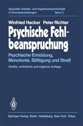 Book cover of Psychische Fehlbeanspruchung (2nd ed.) by Winfried Hacker