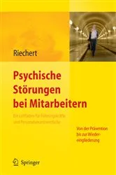Book cover of Psychische Störungen bei Mitarbeitern by Ina Riechert