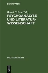 Book cover of Psychoanalyse und Literaturwissenschaft by Bernd Urban