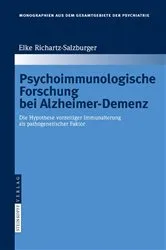 Book cover of Psychoimmunologische Forschung bei Alzheimer-Demenz by Elke Richartz-Salzburger