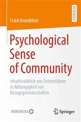 Book cover of Psychological Sense of Community by Frank Krumbholz