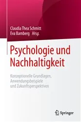 Book cover of Psychologie und Nachhaltigkeit by Claudia Thea Schmitt