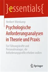 Book cover of Psychologische Anforderungsanalysen in Theorie und Praxis by Heribert Wienkamp