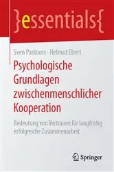 Book cover of Psychologische Grundlagen zwischenmenschlicher Kooperation by Sven Pastoors