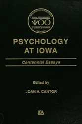 Book cover of Psychology at Iowa by Joan H. Cantor