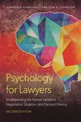 Book cover of Psychology for Lawyers by Jennifer K. Robbennolt