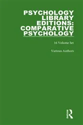 Book cover of Psychology Library Editions: Comparative Psychology by Various
