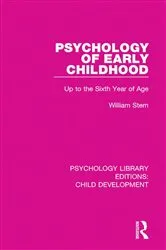Book cover of Psychology of Early Childhood by William Stern