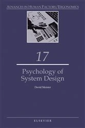 Book cover of Psychology of System Design by D. Meister