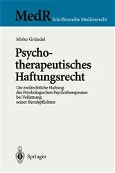 Book cover of Psychotherapeutisches Haftungsrecht by Unknown