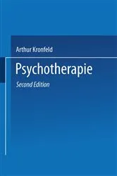 Book cover of Psychotherapie (2nd ed.) by Arthur Kronfeld