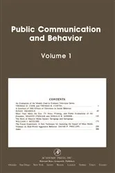 Book cover of Public Communication and Behavior by George Comstock