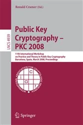 Book cover of Public Key Cryptography – PKC 2008 by Ronald Cramer