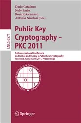 Book cover of Public Key Cryptography -- PKC 2011 by Dario Catalano