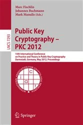Book cover of Public Key Cryptography -- PKC 2012 by Marc Fischlin