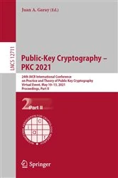 Book cover of Public-Key Cryptography – PKC 2021 by Juan A. Garay