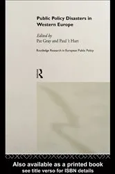 Book cover of Public Policy Disasters in Europe by Paul 't Hart