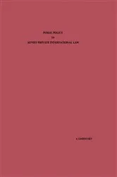 Book cover of Public Policy in Soviet Private International Law by Unknown