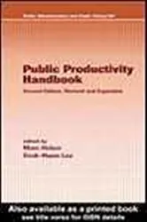 Book cover of Public Productivity Handbook (2nd ed.) by Marc Holzer