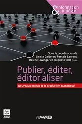 Book cover of Publier éditer éditorialiser by Unknown