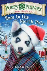 Book cover of Puppy Pirates Super Special #3: Race to the North Pole by Erin Soderberg