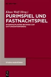 Book cover of Purimspiel und Fastnachtspiel by Klaus Wolf
