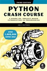 Book cover of Python Crash Course, 3rd Edition by Eric Matthes