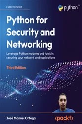 Book cover of Python for Security and Networking (3rd ed.) by José Manuel Ortega