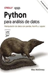 Book cover of Python para análisis de datos by Wes McKinney