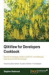 Book cover of QlikView for Developers Cookbook by Stephen Redmond