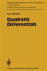 Book cover of Quadratic Differentials by K. Strebel