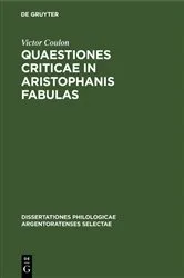 Book cover of Quaestiones criticae in Aristophanis fabulas by Victor Coulon
