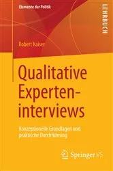 Book cover of Qualitative Experteninterviews by Robert Kaiser