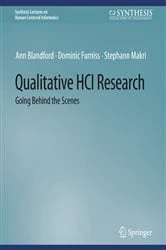 Book cover of Qualitative HCI Research by Ann Blandford