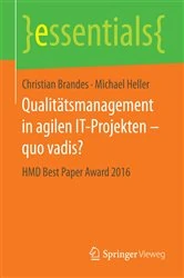 Book cover of Qualitätsmanagement in agilen IT-Projekten – quo vadis? by Christian Brandes