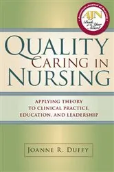 Book cover of Quality Caring in Nursing by Joanne Duffy