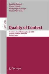 Book cover of Quality of Context by Kurt Rothermel