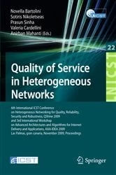 Book cover of Quality of Service in Heterogeneous Networks by Novella Bartolini
