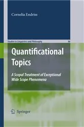 Book cover of Quantificational Topics by Cornelia Ebert
