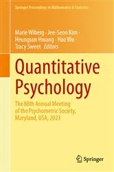 Book cover of Quantitative Psychology by M. Nowakowska