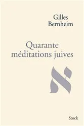 Book cover of Quarante méditations juives by Gilles Bernheim